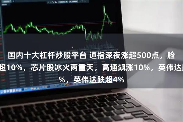 国内十大杠杆炒股平台 道指深夜涨超500点，脸书大跌超10%，芯片股冰火两重天，高通飙涨10%，英伟达跌超4%